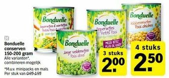 Albert Heijn Bonduelle conserven aanbieding
