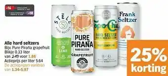 Albert Heijn Pure piraña grapefruit aanbieding