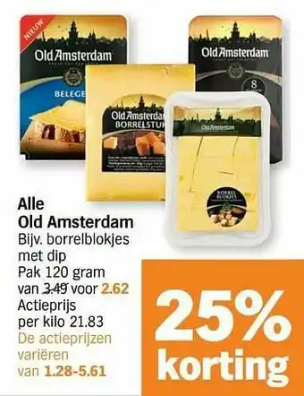 Albert Heijn Old amsterdam borrelblokjes aanbieding
