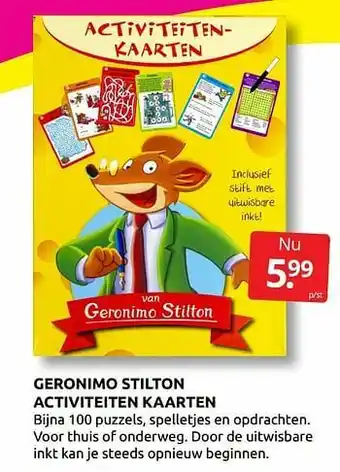 Geronimo stilton activiteiten kaarten