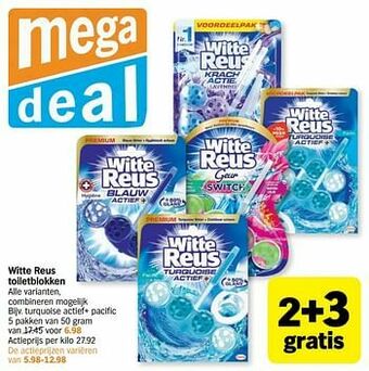 Witte reus turquoise actief+ pacific