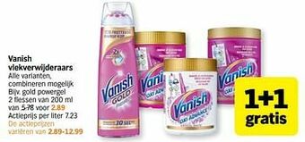 Albert Heijn Vanish vlekverwijderaars gold powergel aanbieding