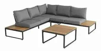 Dreamland Hartman loungeset Santo antraciet/hout aanbieding