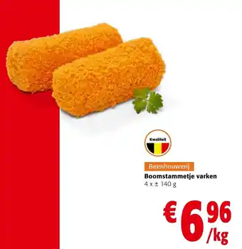 Colruyt Boomstammetje varken 4 x 140 g aanbieding