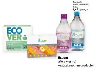 Colruyt Ecover afwasmiddel kamille + clementine aanbieding