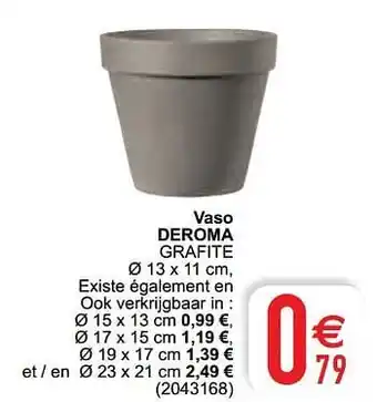 Cora Vaso deroma grafite aanbieding