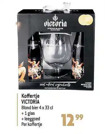 Louis Delhaize Koffertje victoria blond bier aanbieding