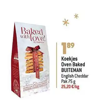 Koekjes oven baked buiteman english cheddar