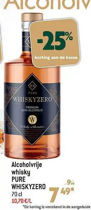 Alcoholvrije whisky pure whiskyzero