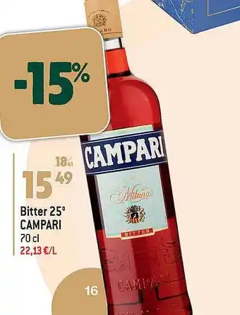 Bitter 25° campari