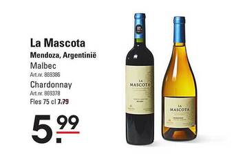 Sligro La mascota malbec aanbieding