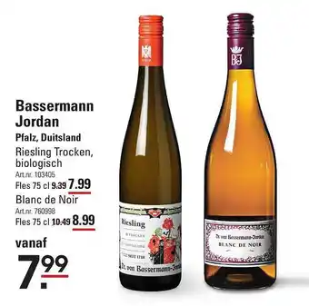 Bassermann jordan riesling trocken, biologisch