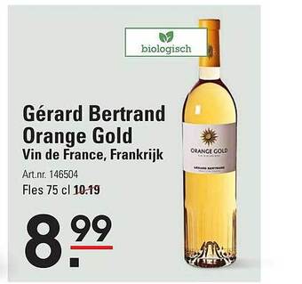 Sligro Gérard bertrand orange gold aanbieding