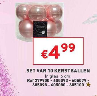 Set van 10 kerstballen