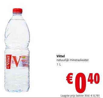 Colruyt Vittel Natuurlijk mineraalwater 1L aanbieding