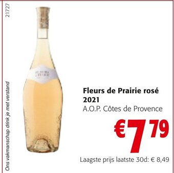 Colruyt Fleurs De Prairie Rose 2021 aanbieding