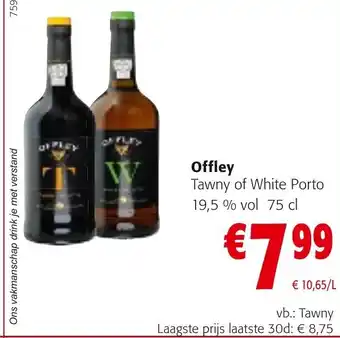 Colruyt Offley Tawny of White Porto 19.5% Vol 75cl aanbieding