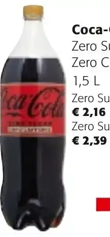 Colruyt Coca-Cola Zero Caffeine 1.5L aanbieding