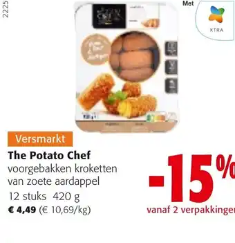 Colruyt The Potato Chef Voorgebakken Kroketten van Zoete Aardappel 12 Stuks 420g aanbieding