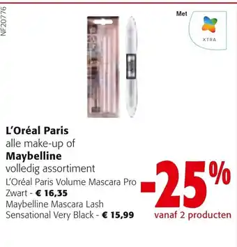 L'Oreal Paris Volume Mascara Pro Zwart of Maybelline Mascara Lash