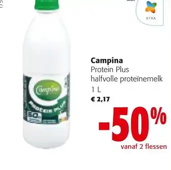 Colruyt Campina Protein Plus Halfvolle Proteinemelk 1L aanbieding