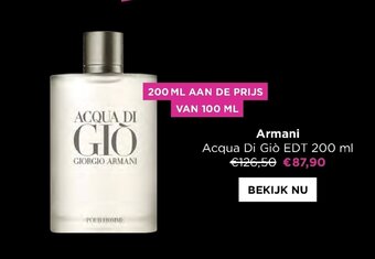 ICI PARIS XL Armani Acqua Di Gio EDT 200ml aanbieding