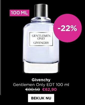 ICI PARIS XL Givenchy Gentleman Only EDT 100ml aanbieding