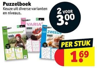 Kruidvat Puzzelboek aanbieding