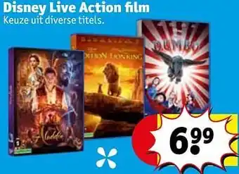 Kruidvat Disney live action film aanbieding