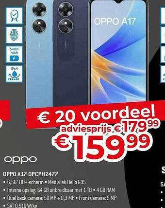Exellent Oppo a17 opcph2477 aanbieding