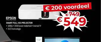 Exellent Epson smart full hd-projector aanbieding