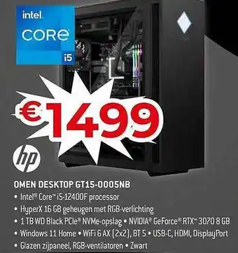 Exellent Omen desktop gt15-0005nb hp aanbieding