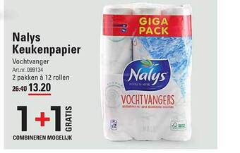 Sligro Nalys keukenpapier aanbieding