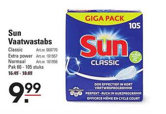 Sligro Sun vaatwastabs aanbieding