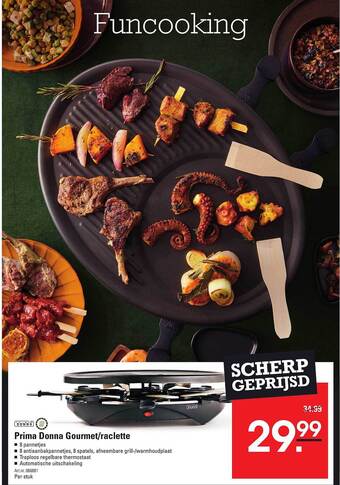 Sligro Prima donna gourmet-raclette aanbieding