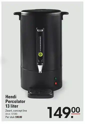 Hendi percolator 13 liter
