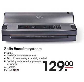 Solis vacuümsysteem