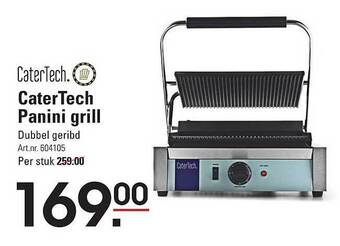 Sligro Catertech panini grill aanbieding