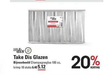 Sligro Take dis glazen aanbieding