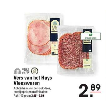 Sligro Vers van het huys vleeswaren aanbieding