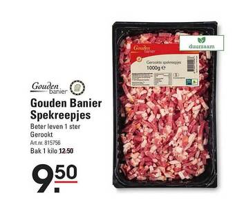 Sligro Gouden banier spekreepjes aanbieding