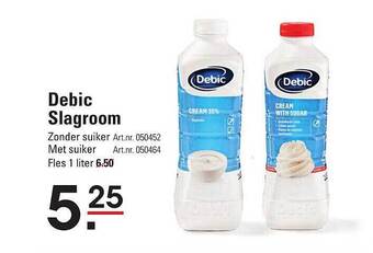 Sligro Debic slagroom aanbieding