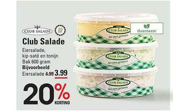 Sligro Club salade aanbieding