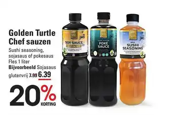 Golden turtle chef sauzen