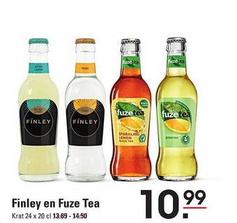 Sligro Finley en fuze tea aanbieding