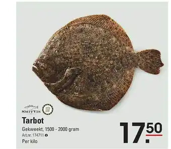 Sligro Smit vis tarbot aanbieding
