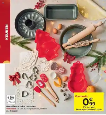 Carrefour Home assortiment bakaccessoires aanbieding