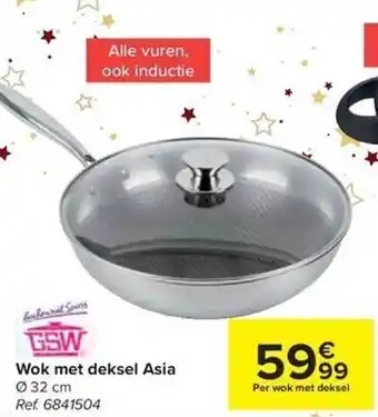 Carrefour Gsw wok met deksel asia aanbieding