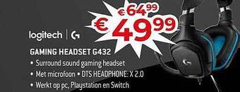 Exellent Logitech gaming headset g432 aanbieding