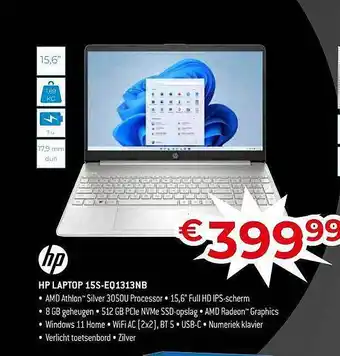 Exellent Hp laptop 15s-eq1313nb aanbieding